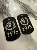 Military Dogtag - Metal Laser Engraved