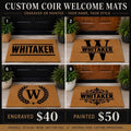 CUSTOM COIR WELCOME MATS